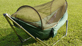折りたたみ自立式ハンモックスタンド ポータブルスタンド 3段階高さ調整機能