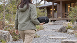 キャンプ枕 ウレタンワイドピロー コンプレッションカバー 固定ベルト 高さ調節可能